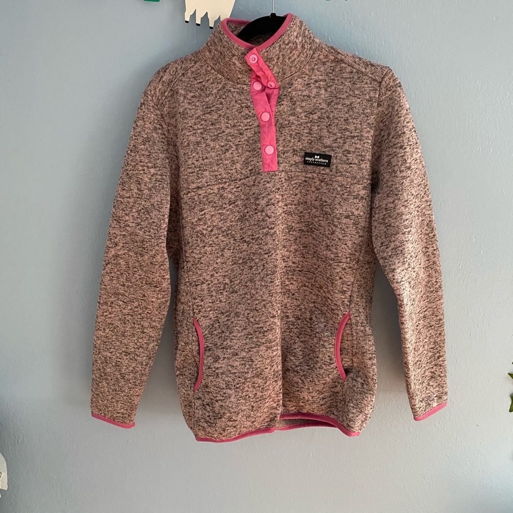 Super Cute Simply Southern Fleece Pullover